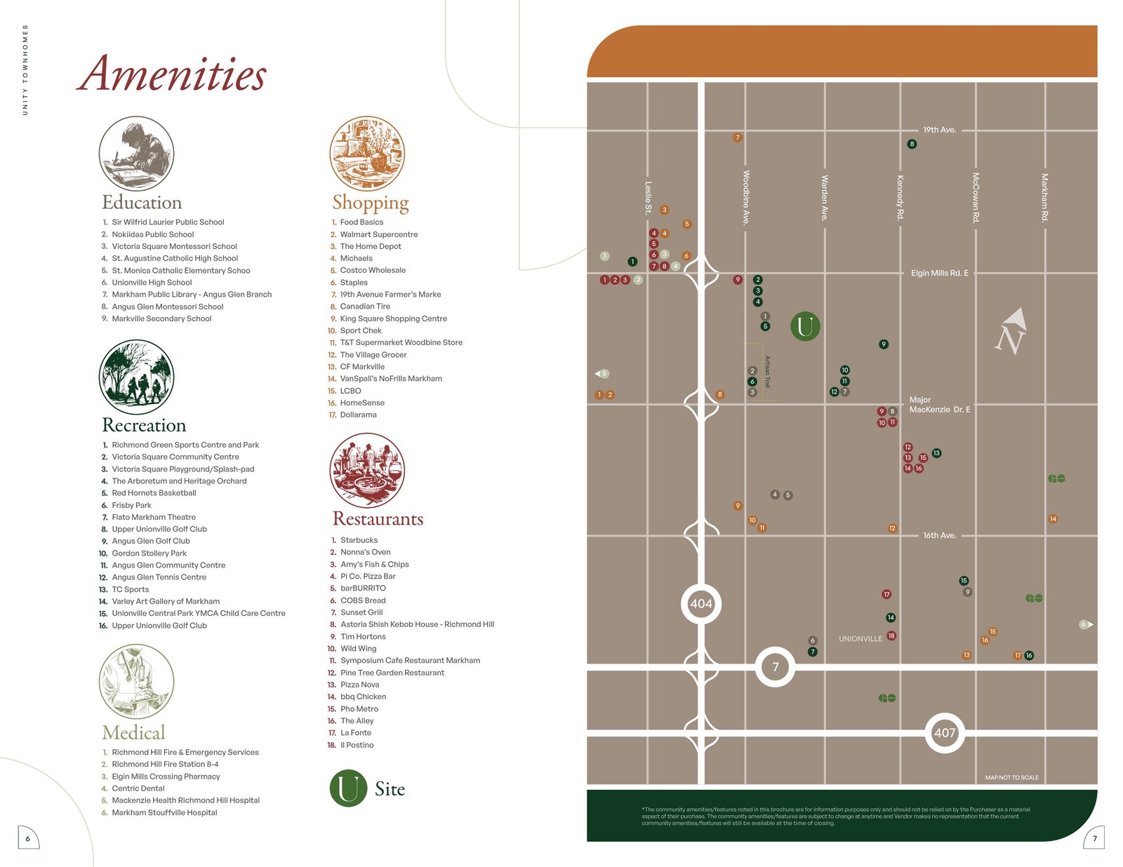 Preview of Unity amenities map